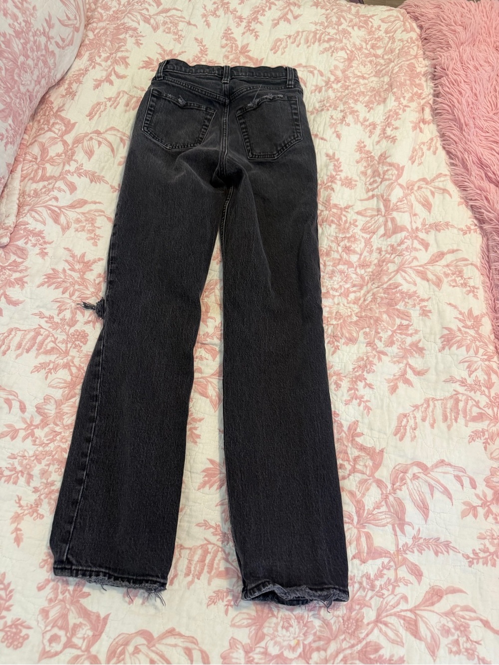 Classic Black High-Rise Straight Jeans - Women Abercrombie size 00 R